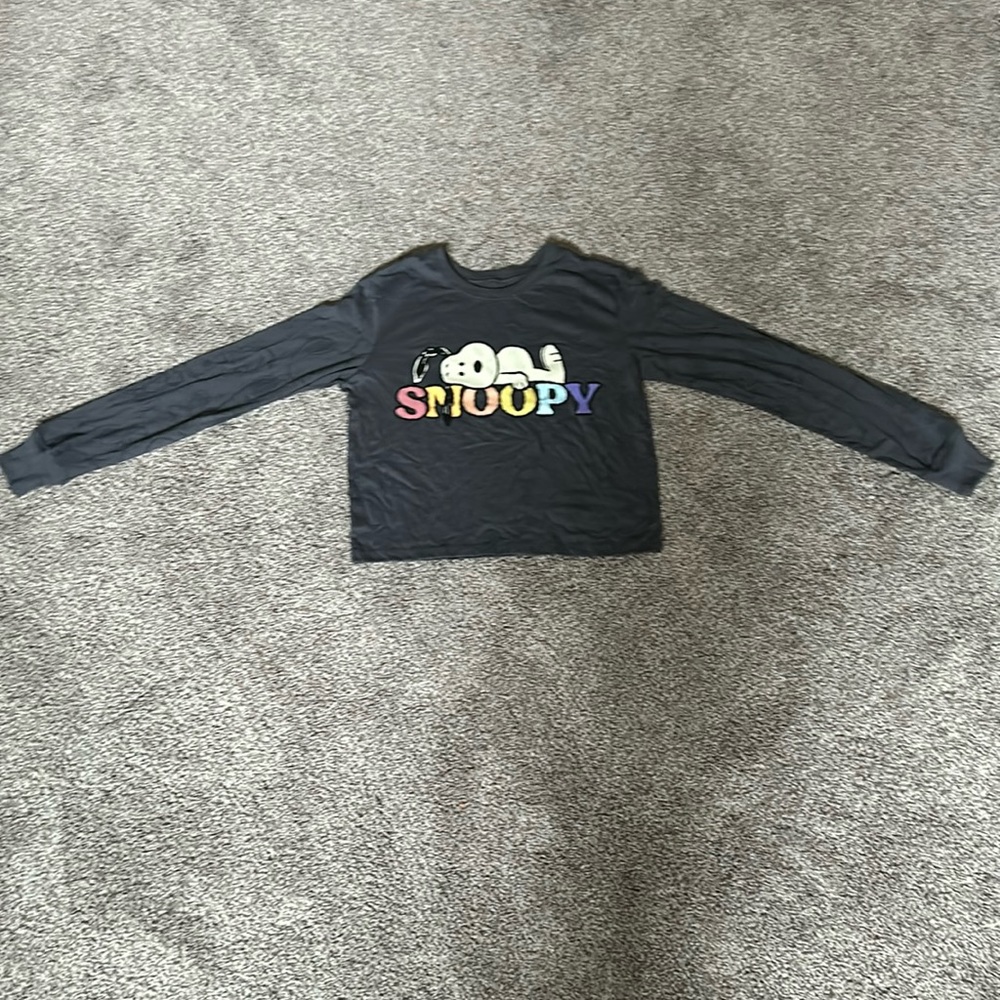 Snoopy cropped long sleeve size small